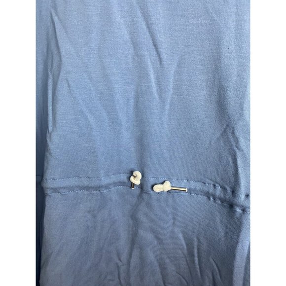 NWT Summersalt Softest French Terry Cinch Waist Pullover Top Blue Large - Picture 4 of 8